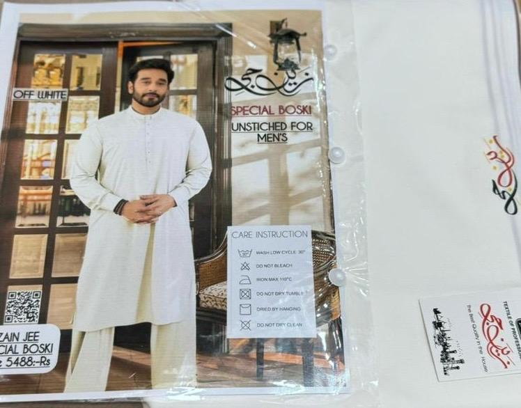 Zain G Winter Stuff Boski (Cream Color)