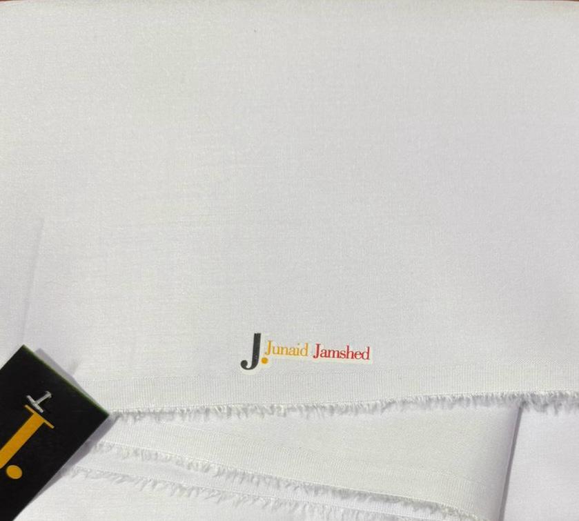 Junnaid Jamshed Original Winter Stuff Wash & Wear (Pure White Color)