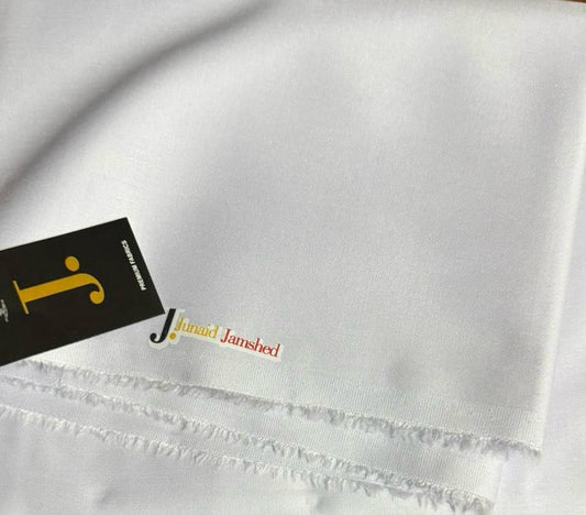 Junnaid Jamshed Original Winter Stuff Wash & Wear (Pure White Color)