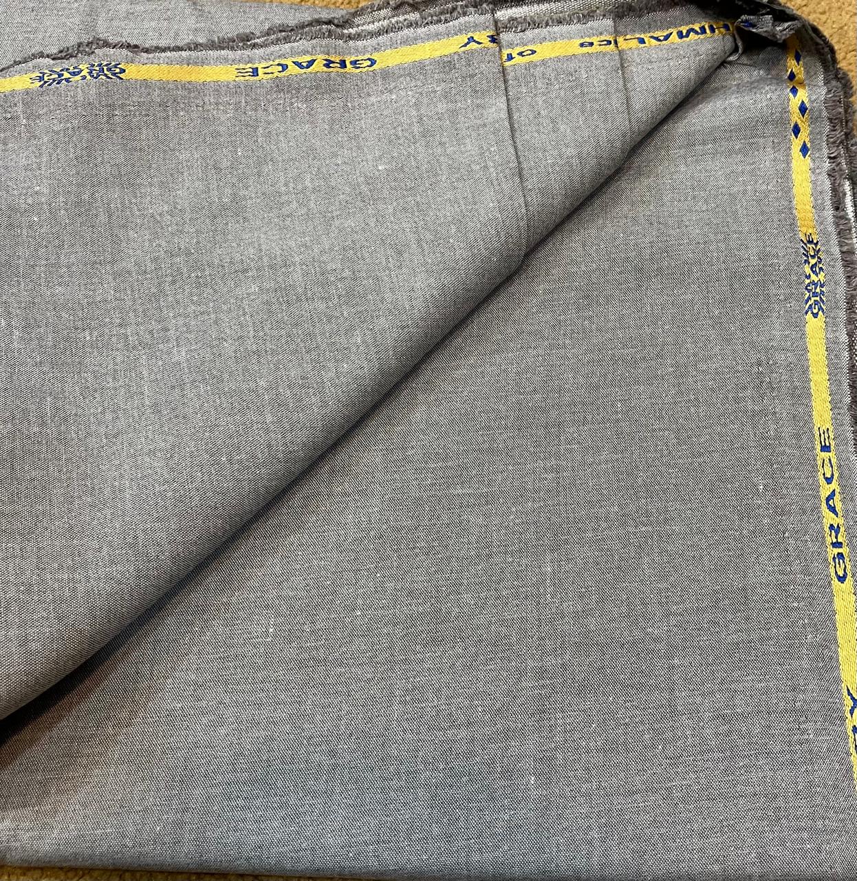 Grace Fabrics International Makhmal Wool – Unstitched for Men in Winter (Grey Color)