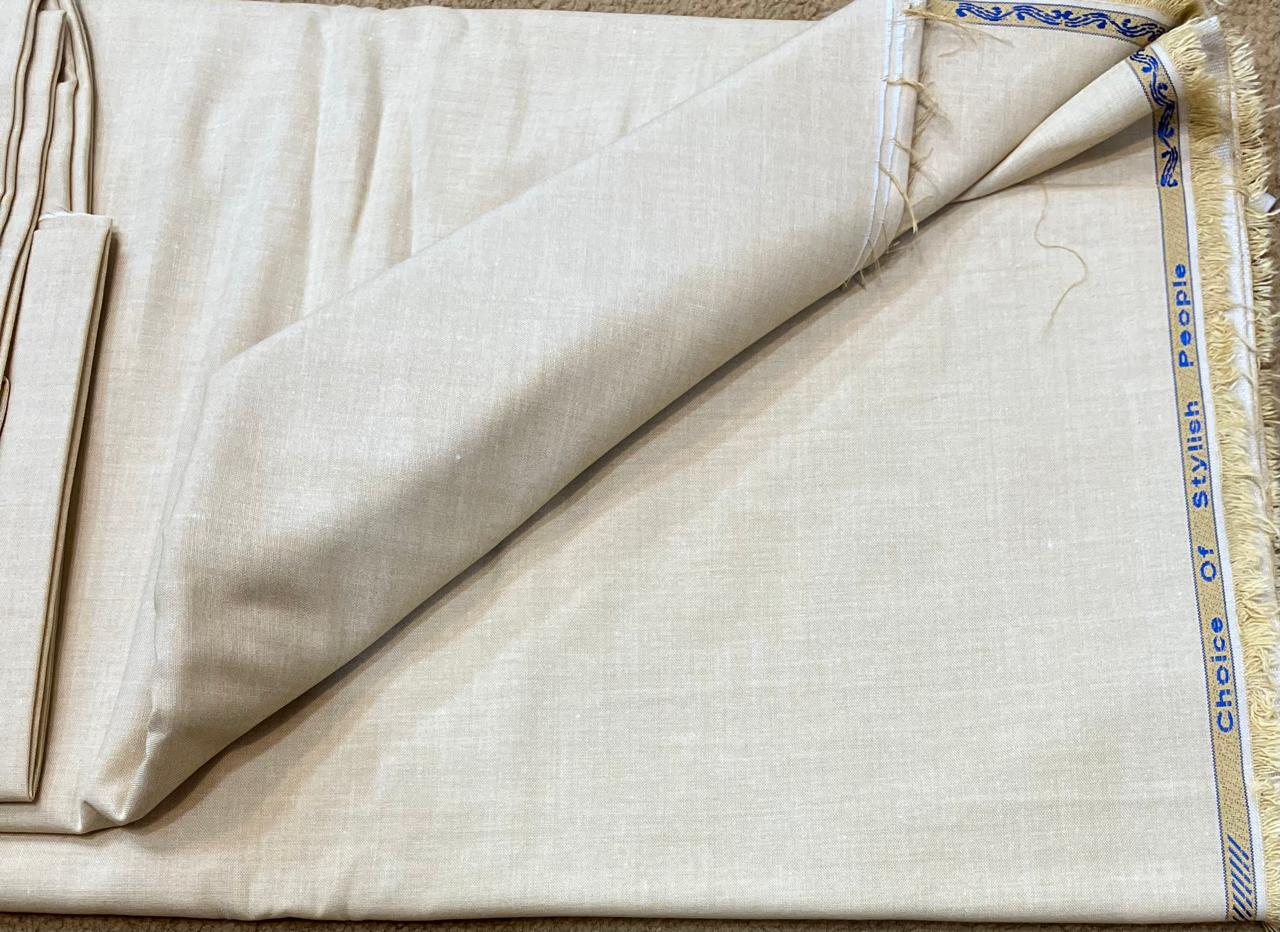 Grace Fabrics International Makhmal Wool – Unstitched for Men (Golden Beige)